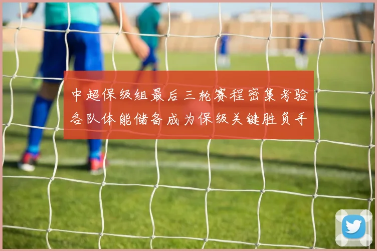 中超保级组最后三轮赛程密集考验各队体能储备成为保级关键胜负手